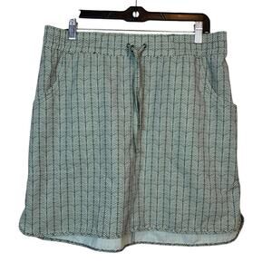 Duluth Trading Co Straight Skirt Size Medium Herringbone Performance Drawstring